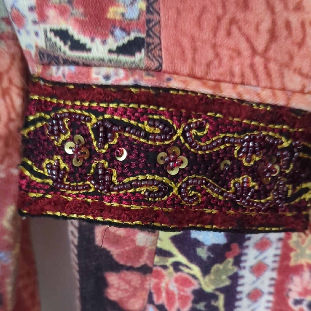 Women's Multicolor Patterned Jacket - image 2